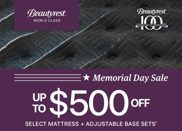 Beautyrest World Class save up to $500
